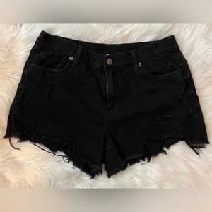 Black Aerie Daydream Denim shorts, size medium